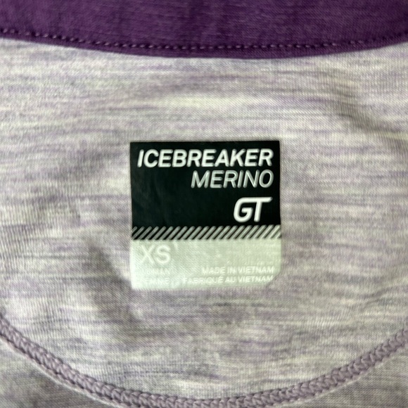 Women’s Icebreaker Comet long sleeve half zip performance merino wool top xs - Picture 5 of 8